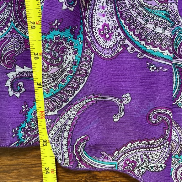 Beautiful paisley off the shoulder dress in size L - Picture 12 of 13